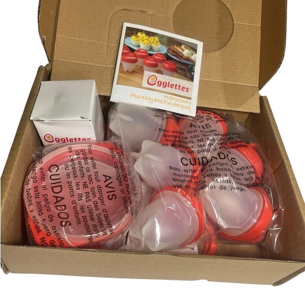 Egglettes New in Open Box Egg Cooker With Recipes Omlettes Hard Boiled Eggs